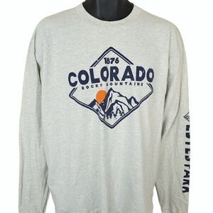 Colorado Rocky Mountains T Shirt Vintage Y2K The Rockies Estes Park Mens Size XL